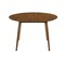 Armen Living Arcadia and Renzo 48" Round Blue and Walnut Wood 5 Piece Dining Set SETARDI5REWABLU48 - alternate 2